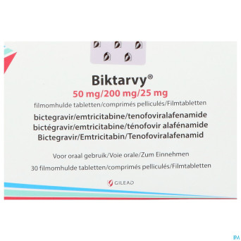 Biktarvy 50mg/200mg/25mg    comp pell 30 blister