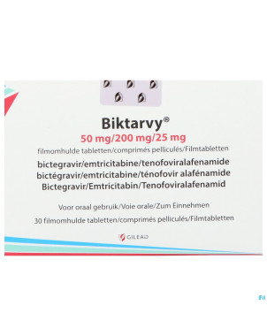 Biktarvy 50mg/200mg/25mg    comp pell 30 blister