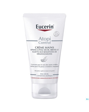 Eucerin atopicontrol creme mains    tube 75ml
