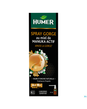 Humer spray gorge miel manuka actif    20ml