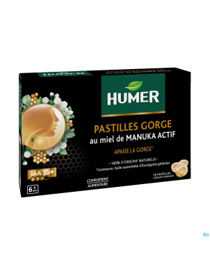 Humer pastilles gorge miel manuka actif    past 16