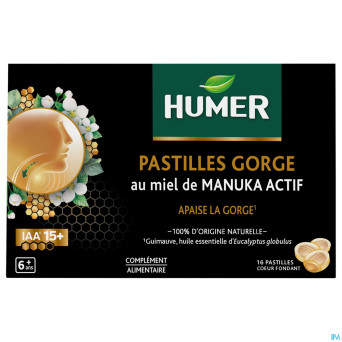 Humer pastilles gorge miel manuka actif    past 16