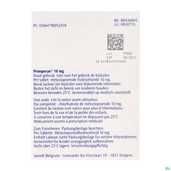 Primperan 10mg comp  40 x 10mg