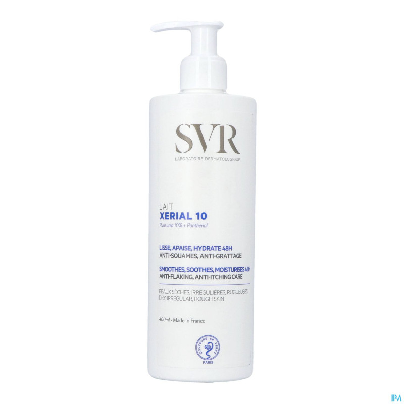 Svr xerial 10 lait corps fl pompe 400ml nf