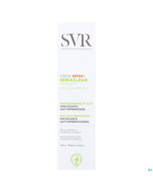Svr sebiaclear creme spf50 40ml
