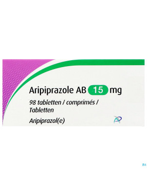 Aripiprazole ab 15mg comp  98 x 15mg