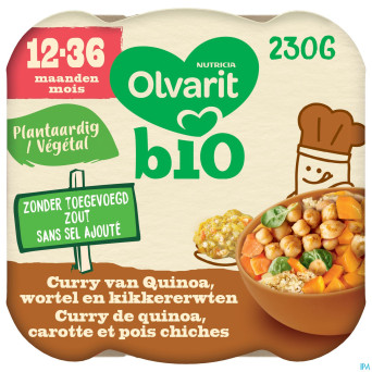 Olvarit curry quinoa carotte pois chiches    230g