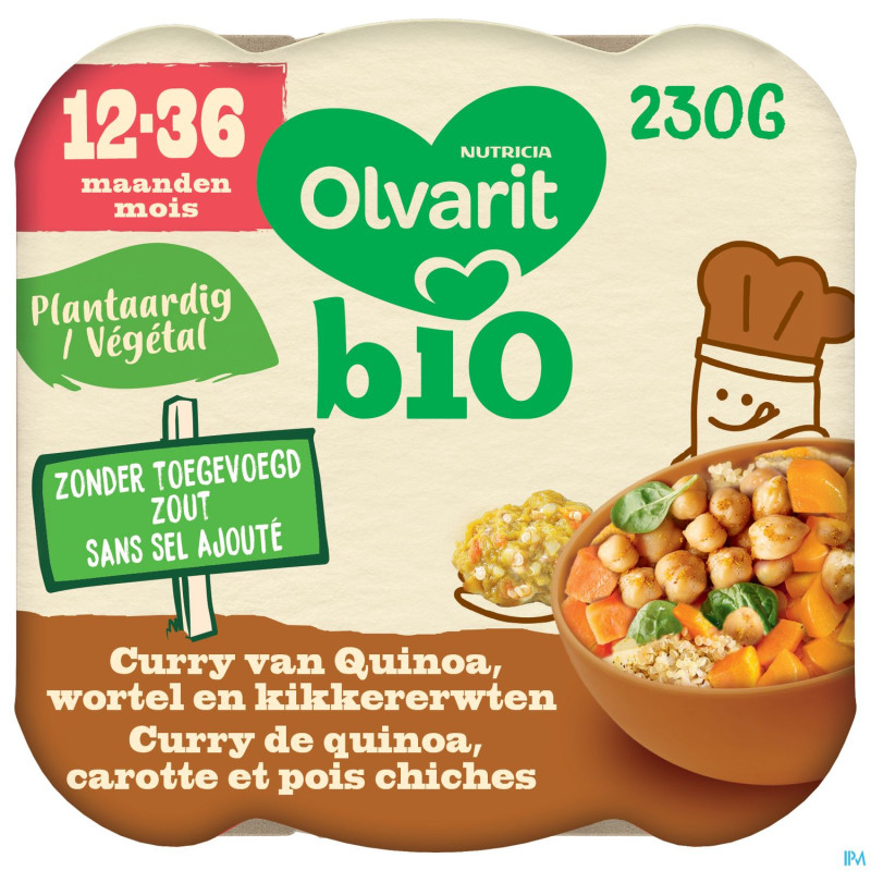 Olvarit curry quinoa carotte pois chiches    230g