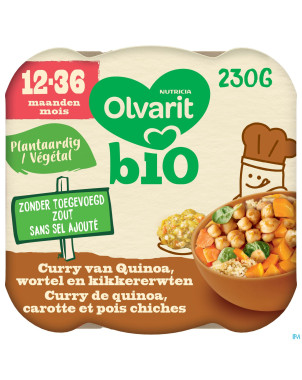 Olvarit curry quinoa carotte pois chiches    230g