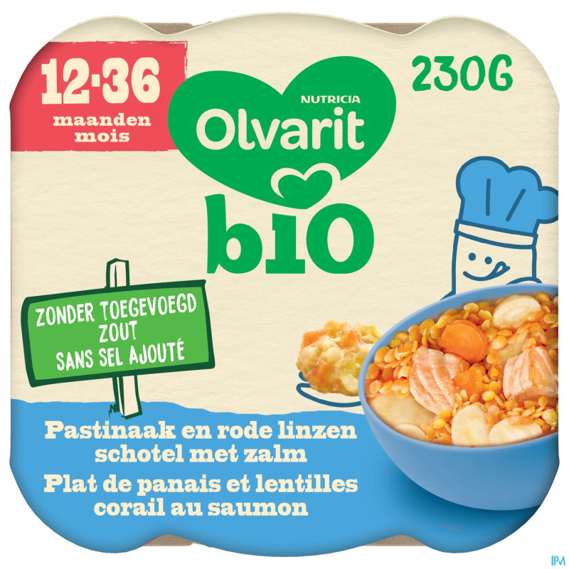 Olvarit plat panais lentilles corail saumon   230g