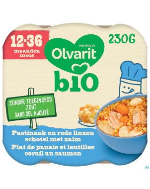 Olvarit plat panais lentilles corail saumon   230g
