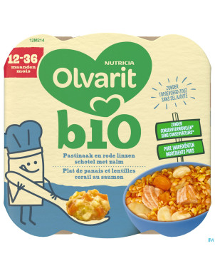 Olvarit plat panais lentilles corail saumon   230g