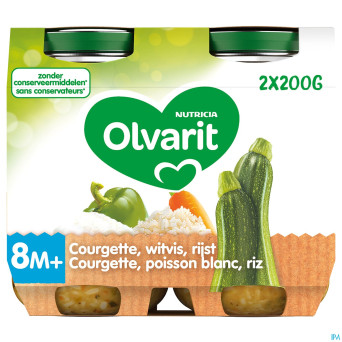 Olvarit pot courgette poisson riz    200g