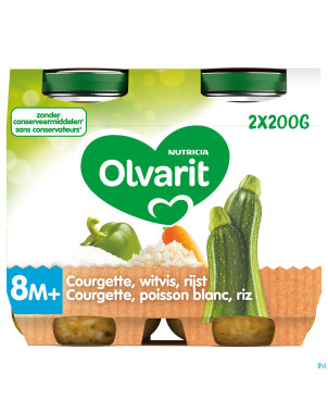 Olvarit pot courgette poisson riz    200g