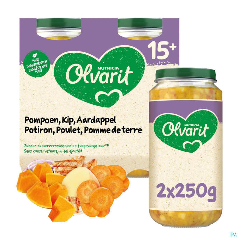 Olvarit pot potiron poulet pomme terre    250g