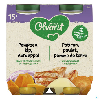Olvarit pot potiron poulet pomme terre    250g