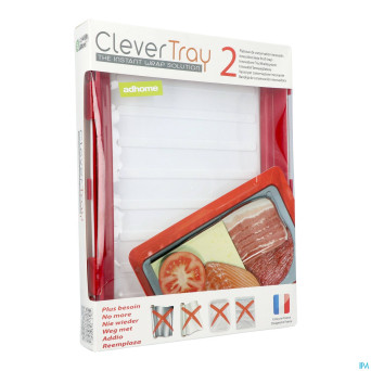 Systeme garder alim. frais clevertray 30x23x3cm 2