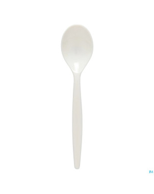 Couverts matiere synthetique cuillere blanche