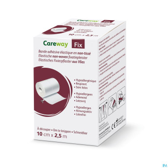 Careway fix adhesif n/tisse    10cm x  2,5m