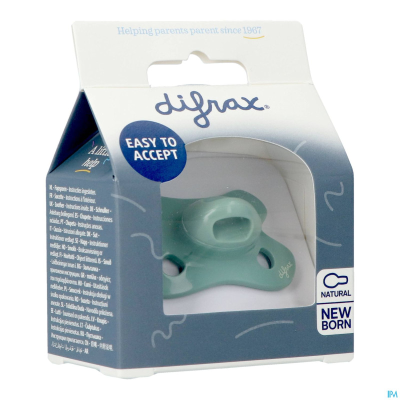 Difrax sucette natural newborn uni sage
