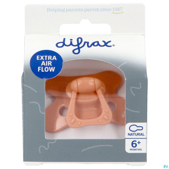 Difrax sucette natural 6m+ uni peachy