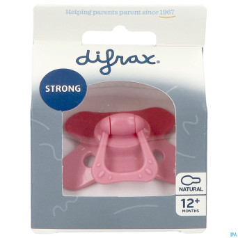 Difrax sucette natural 12m+ uni raspberry