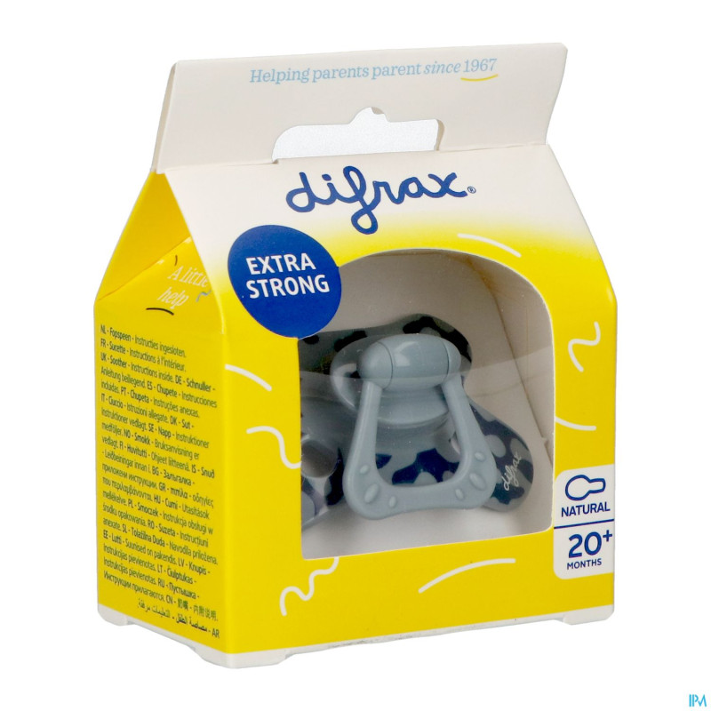 Difrax sucette natural 20m+ stone stains