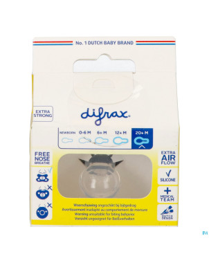 Difrax sucette natural 20m+ stone stains