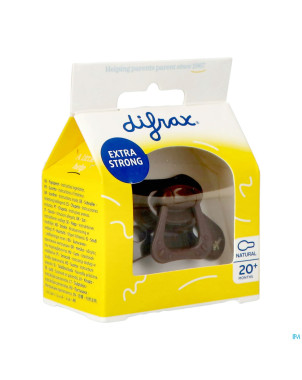 Difrax sucette natural 20m+ chocolate lines