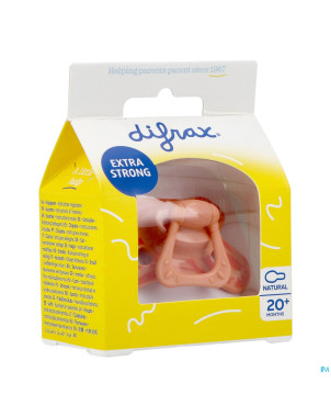 Difrax sucette natural 20m+ peachy leafs