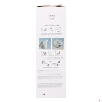 Difrax biberon-s natural tendance assorti 250ml