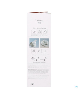 Difrax biberon-s natural tendance assorti 250ml