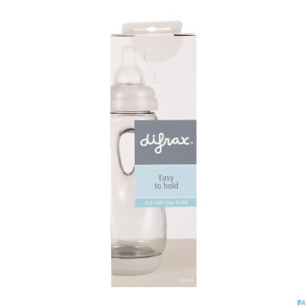 Difrax biberon poignee stone 240ml
