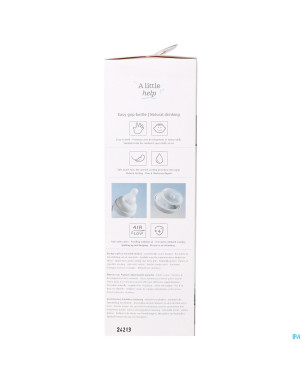 Difrax biberon poignee stone 240ml