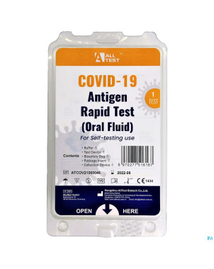 Alltest covid-19 a/gen test rap.oral fl.  1 o'life