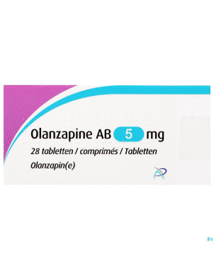 Olanzapine ab  5,0mg comp 28