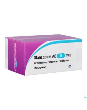 Olanzapine ab  5,0mg comp 98