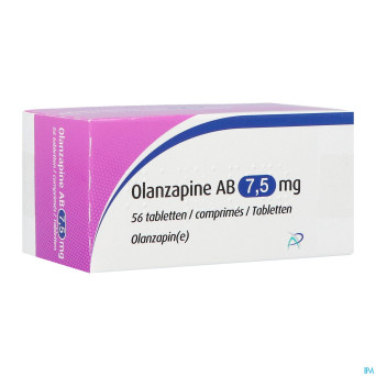 Olanzapine ab  7,5mg comp 56