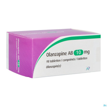 Olanzapine ab 10,0mg comp 98