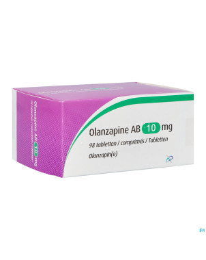 Olanzapine ab 10,0mg comp 98
