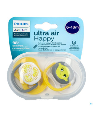 Philips avent sucette +6m air lemon  2