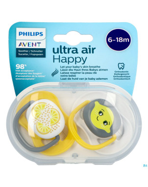 Philips avent sucette +6m air lemon  2