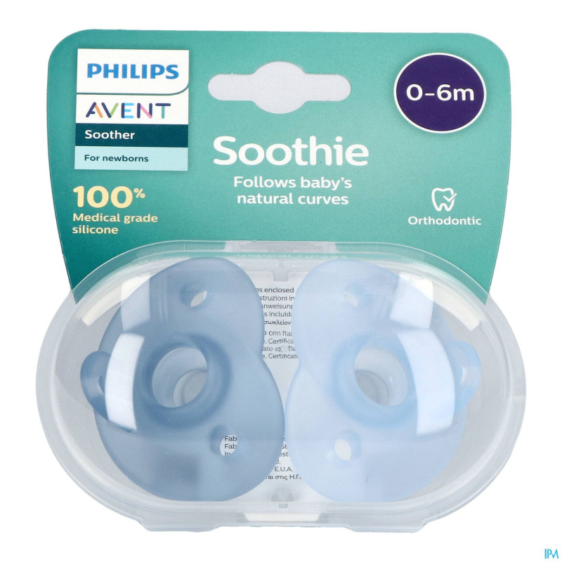Philips avent sucette +0m soothie boy  2