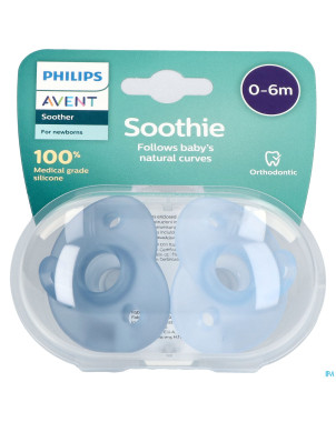 Philips avent sucette +0m soothie boy  2