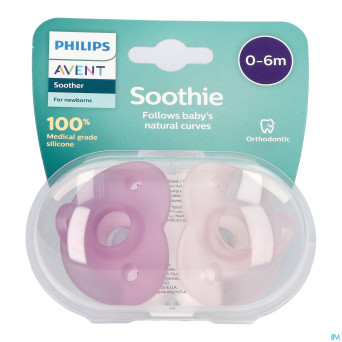 Philips avent sucette +0m soothie girl  2