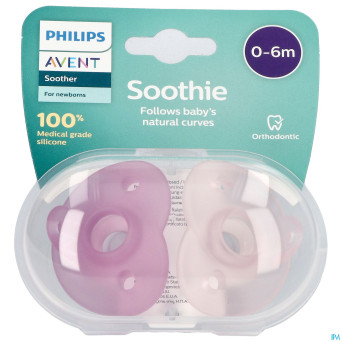 Philips avent sucette +0m soothie girl  2