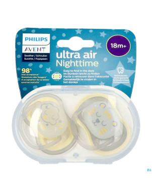 Philips avent sucette +18m air night neutral  2