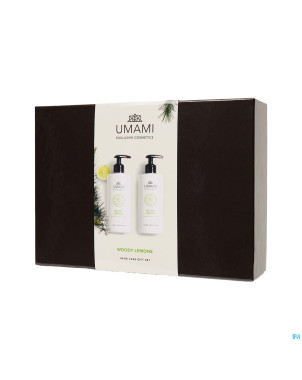 Umami woody lemons giftset hand 300ml