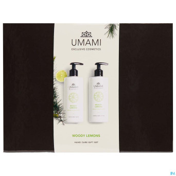 Umami woody lemons giftset hand 300ml