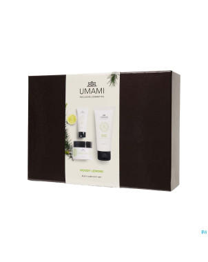 Umami woody lemons giftset body 200ml